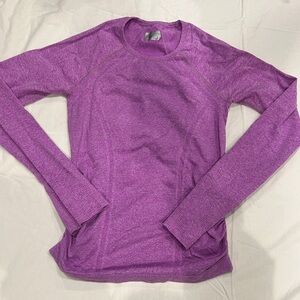Athleta Vibrant Purple Long Sleeve Tee